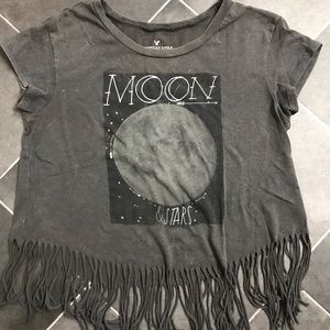 American Eagle Fringe Shirt
